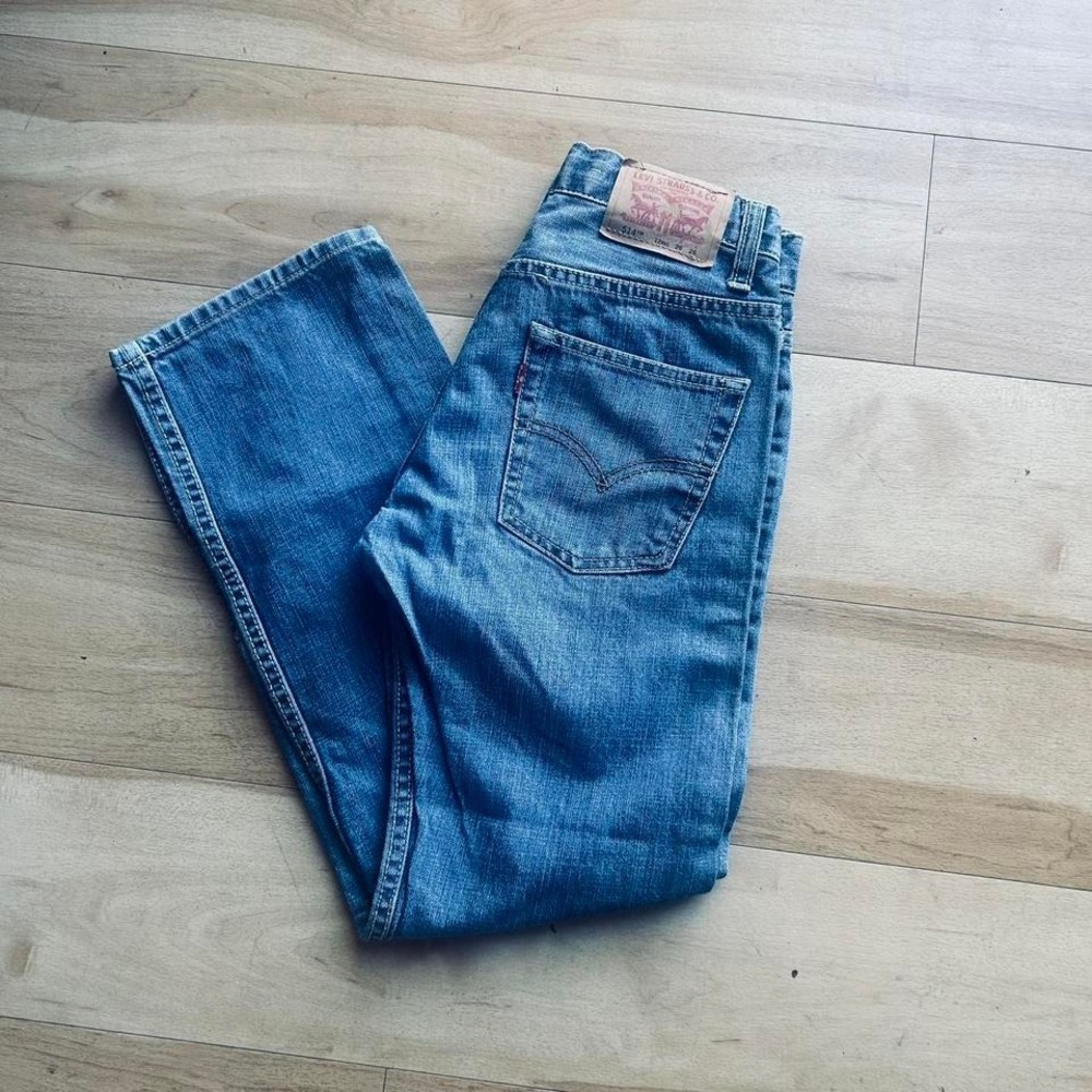 Levi's 514 blue jeans size‎ size 12 26x26 boys denim